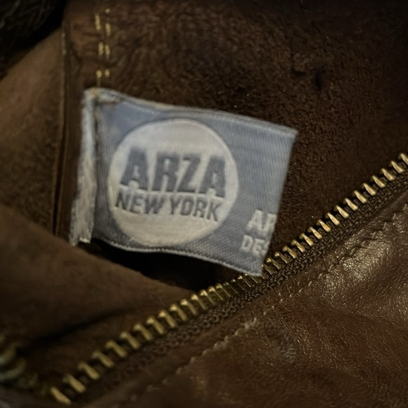 ARZA New York Boho Chocolate Brown Leather Crossbody Medium Expandable Fold - Picture 7 of 8